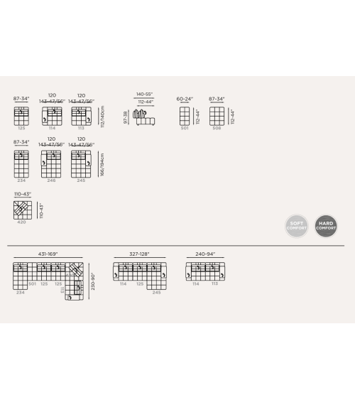 Divano modulare “Abba” – FRANCO FERRI