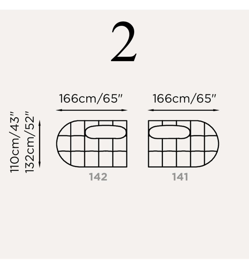 Divano modulare “Brividi” – FRANCO FERRI