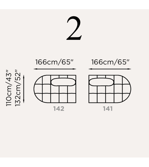 Divano modulare “Brividi” – FRANCO FERRI