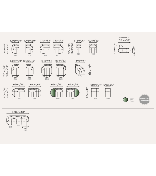 Divano modulare “Brividi” – FRANCO FERRI