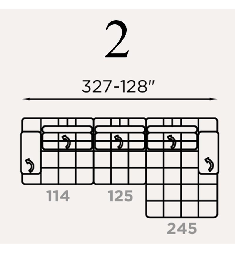 Divano modulare “Lella” – FRANCO FERRI