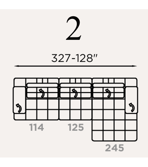 Divano modulare “Lella” – FRANCO FERRI