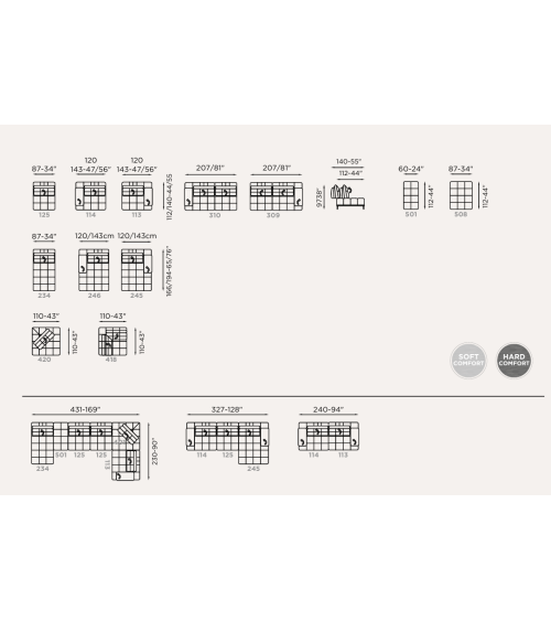 Divano modulare “Lella” – FRANCO FERRI
