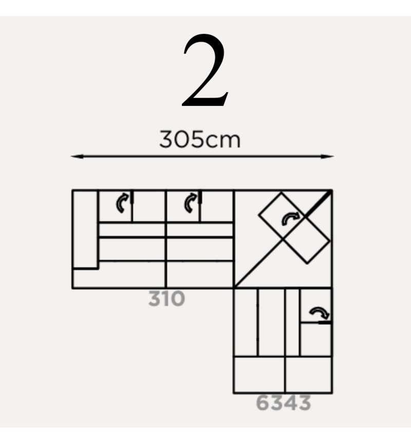 Divano modulare “Camaleonte” Brera 58 – FRANCO FERRI