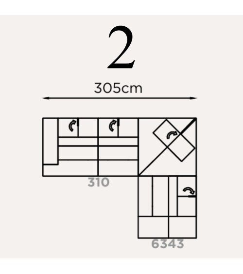 Divano modulare “Camaleonte” Brera 58 – FRANCO FERRI