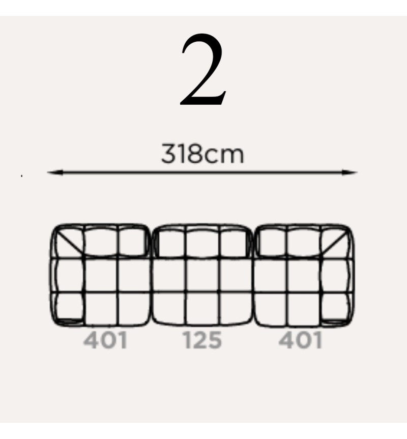 Divano modulare “Clarinis” Brera 58 – FRANCO FERRI