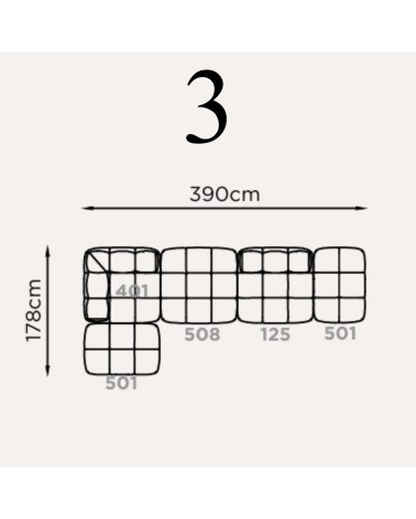 Modular Sofa Clarinis Brera 58 FRANCO FERRI | BHOME by Arredi Barbàra
