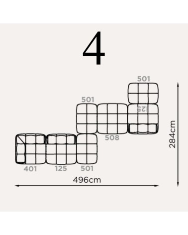 Modular Sofa Clarinis Brera 58 FRANCO FERRI | BHOME by Arredi Barbàra