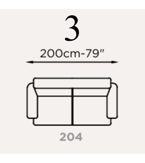 Sofa Hermes Brera 58 FRANCO FERRI | BHOME by Arredi Barbàra
