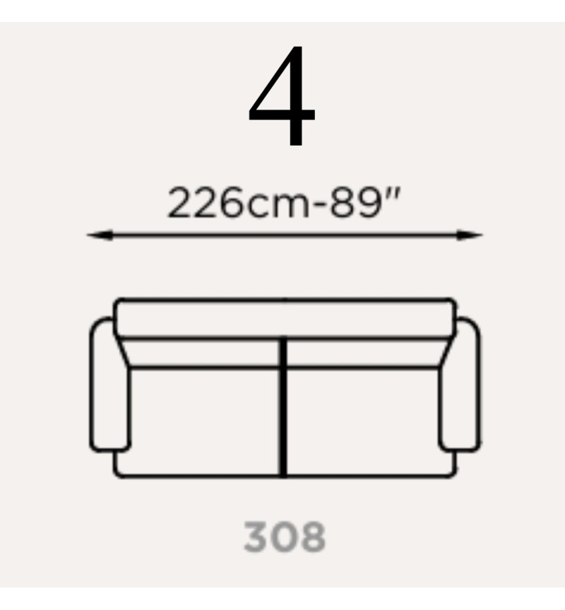Divano “Hermes” Brera 58 – FRANCO FERRI