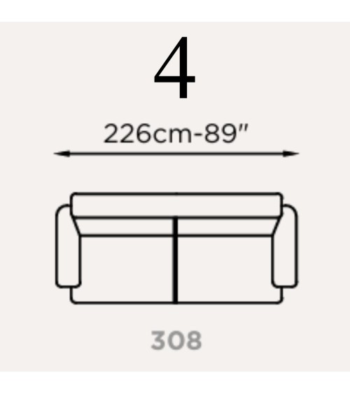 Sofa Hermes Brera 58 FRANCO FERRI | BHOME by Arredi Barbàra