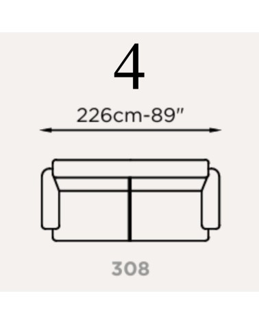Sofa Hermes Brera 58 FRANCO FERRI | BHOME by Arredi Barbàra