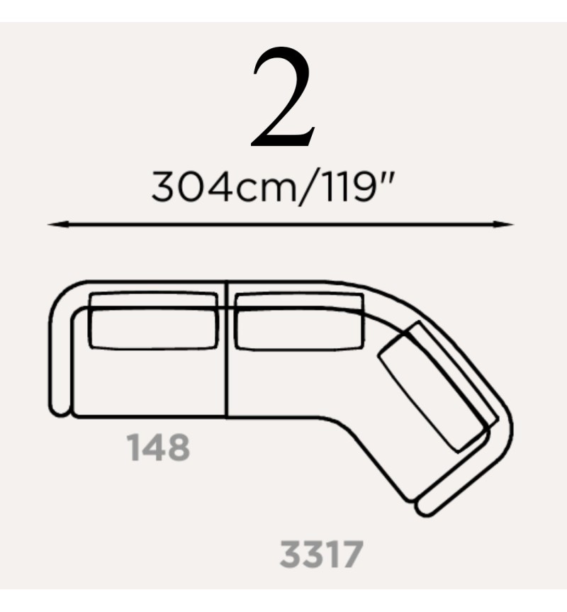 Divano modulare “Lume” Brera 58 – FRANCO FERRI