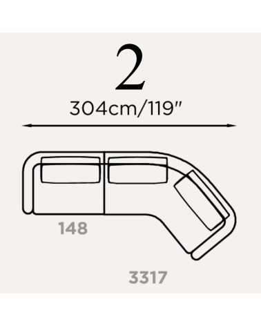 Modular Sofa Lume Brera 58 FRANCO FERRI | BHOME by Arredi Barbàra