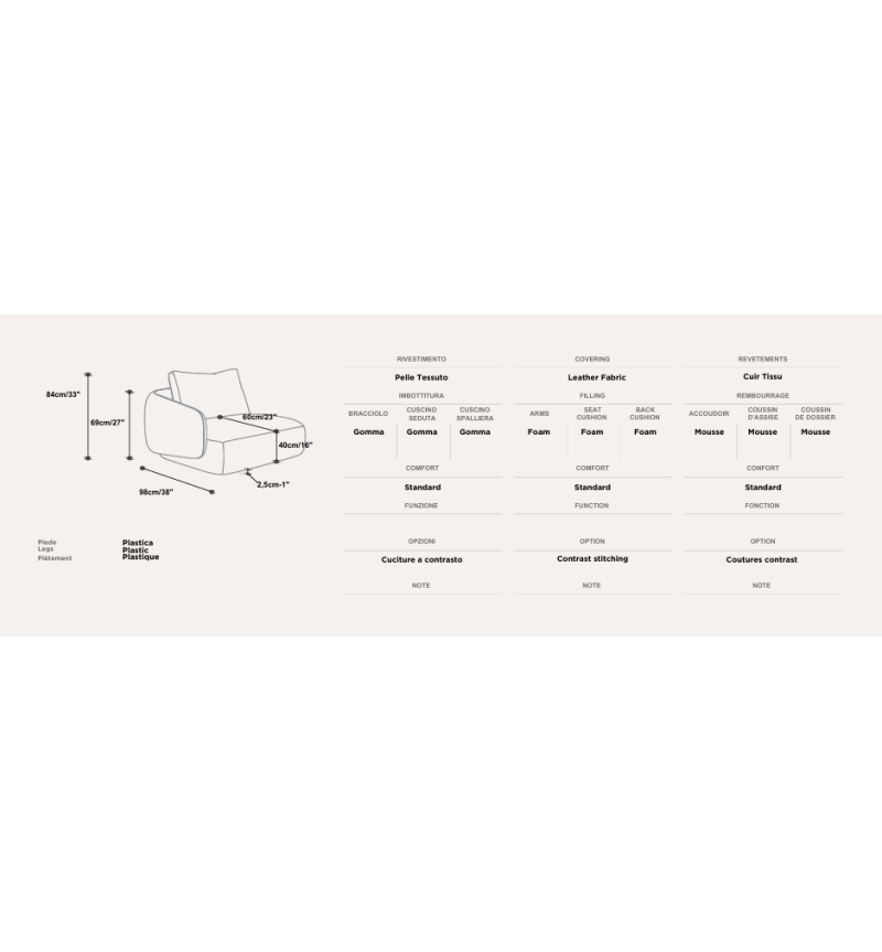Divano modulare “Lume” Brera 58 – FRANCO FERRI
