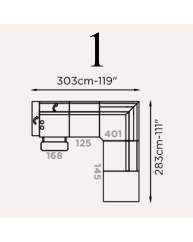 Modular Sofa Metello Brera 58 FRANCO FERRI | BHOME by Arredi Barbàra