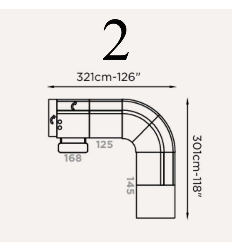 Divano modulare “Metello” Brera 58 – FRANCO FERRI