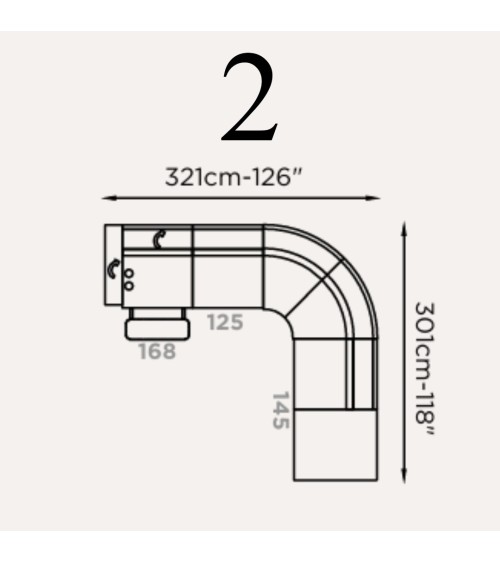 Divano modulare “Metello” Brera 58 – FRANCO FERRI