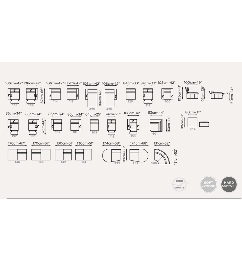 Divano modulare “Metello” Brera 58 – FRANCO FERRI