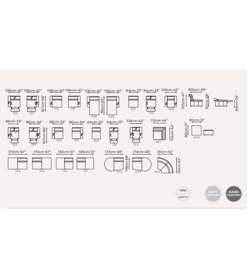 Divano modulare “Metello” Brera 58 – FRANCO FERRI