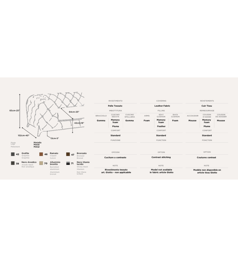 Divano “Opera” Brera 58 – FRANCO FERRI