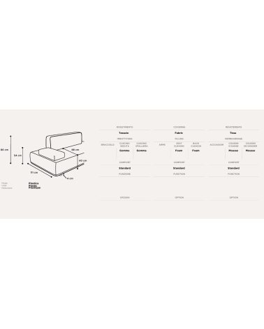Modular Sofa Taka Brera 58 FRANCO FERRI | BHOME by Arredi Barbàra