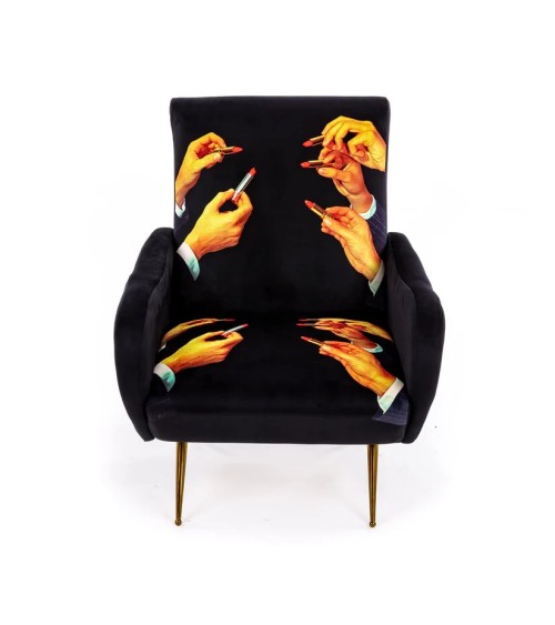 Lipstick Black Seletti Artistic Design Armchair | BHOME