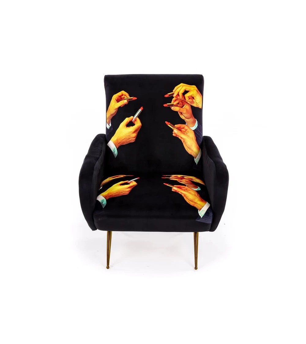 Lipstick Black Seletti Artistic Design Armchair | BHOME