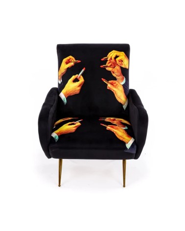 Lipstick Black Seletti Artistic Design Armchair | BHOME