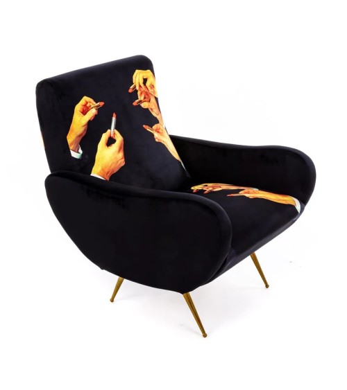 Lipstick Black Seletti Artistic Design Armchair | BHOME