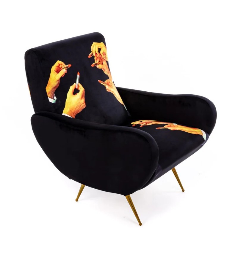 Poltrona “Lipstick Black” – SELETTI