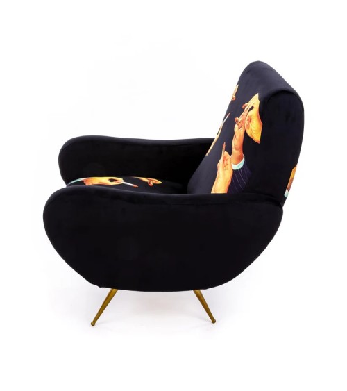Lipstick Black Seletti Artistic Design Armchair | BHOME