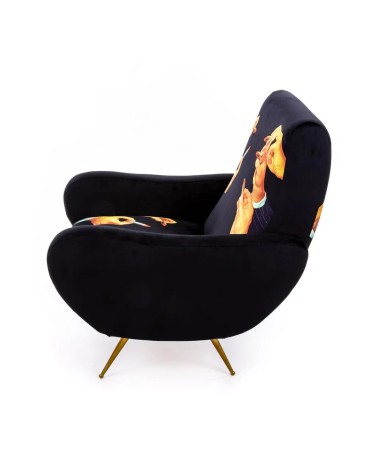 Lipstick Black Seletti Artistic Design Armchair | BHOME