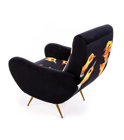 Lipstick Black Seletti Artistic Design Armchair | BHOME