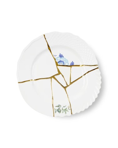 Kintsugi Piatto Piano 03 Seletti Gold Design | BHOME
