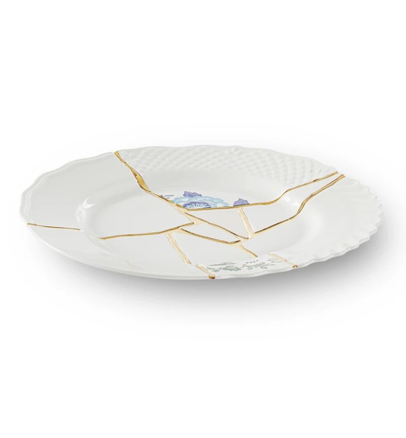 Kintsugi Piatto Piano 03 Seletti Design Oro | BHOME