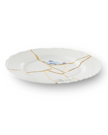 Kintsugi Piatto Piano 03 Seletti Gold Design | BHOME