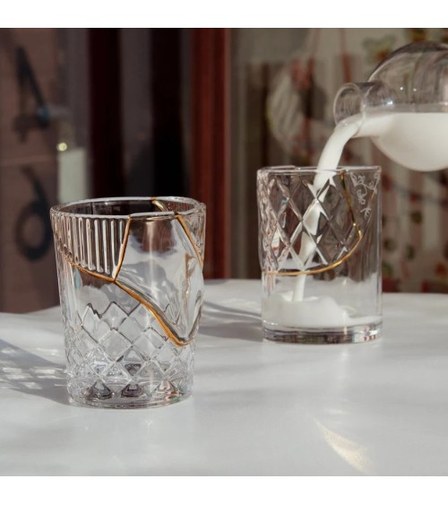 Kintsugi Glass Seletti Porcelain Gold | BHOME