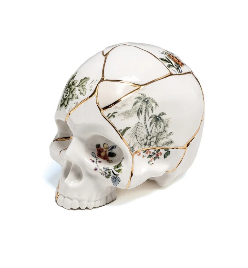 Scultura “Skull Kintsugi” – SELETTI