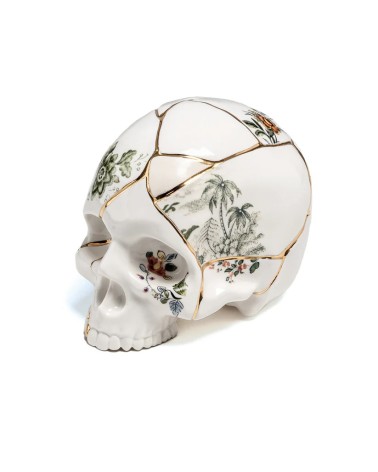 Skull Kintsugi Seletti Gold Design Sculpture | BHOME