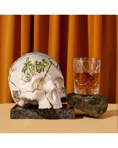 Skull Kintsugi Seletti Gold Design Sculpture | BHOME