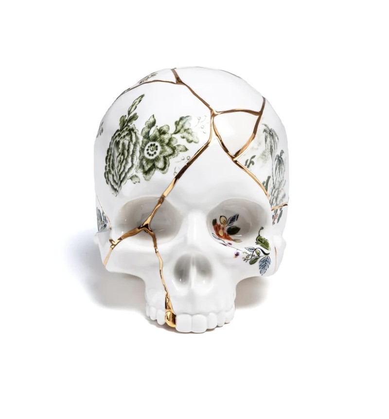Scultura “Skull Kintsugi” – SELETTI
