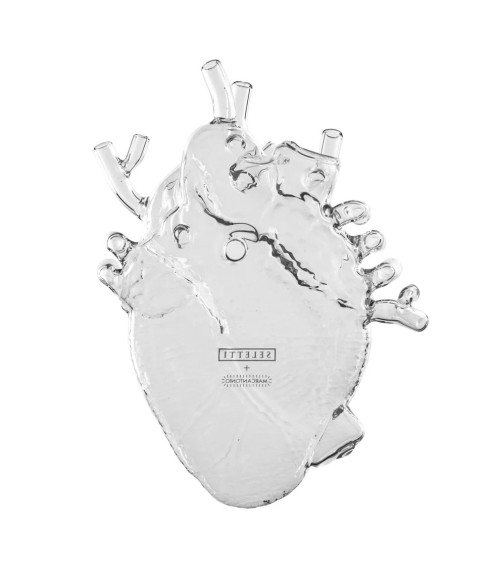 Love in Bloom Glass Seletti Heart Design Vase | BHOME