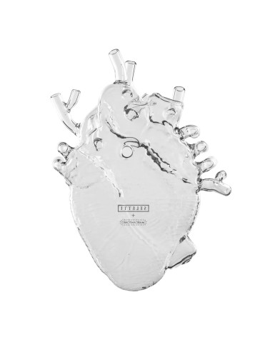 Love in Bloom Glass Seletti Heart Design Vase | BHOME