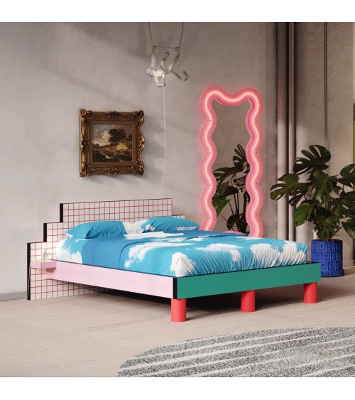 Bed Superbed Red Grid Seletti Design | BHOME
