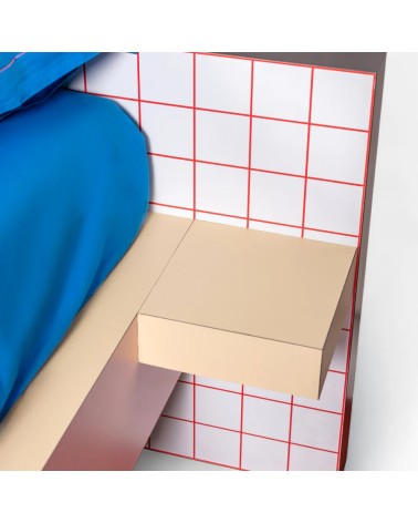 Bed Superbed Red Grid Seletti Design | BHOME