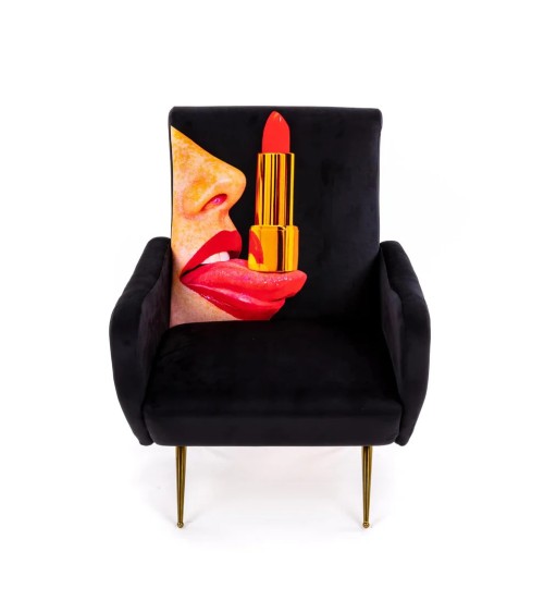 Armchair Tongue Nera Seletti Artistic Design | BHOME