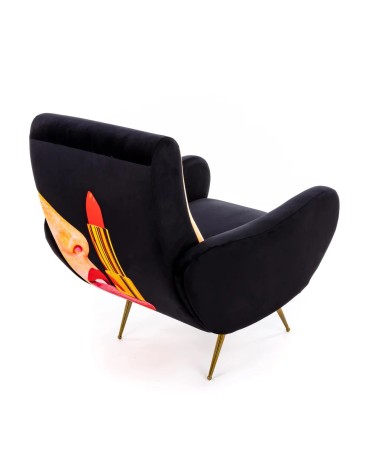 Armchair Tongue Nera Seletti Artistic Design | BHOME
