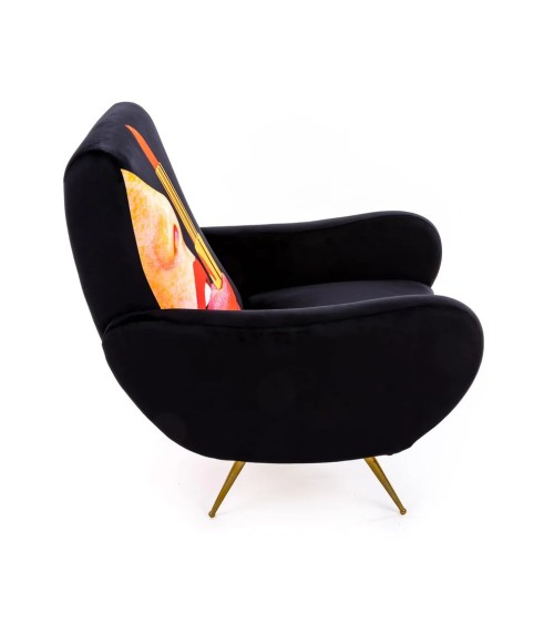 Armchair Tongue Nera Seletti Artistic Design | BHOME