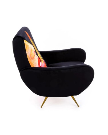 Armchair Tongue Nera Seletti Artistic Design | BHOME